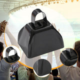 Maxbell Metal Cowbell 2.91x2.36x2.95inch Cow Bell for Graduation Baseball Team Party Black