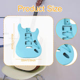 Maxbell Electric Guitar Body DIY Wood Instrument Accessory Trendy Blue Guitar Barrel