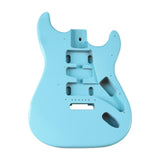Maxbell Electric Guitar Body DIY Wood Instrument Accessory Trendy Blue Guitar Barrel