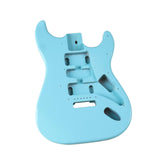 Maxbell Electric Guitar Body DIY Wood Instrument Accessory Trendy Blue Guitar Barrel
