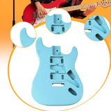 Maxbell Electric Guitar Body DIY Wood Instrument Accessory Trendy Blue Guitar Barrel