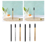 Maxbell Penny Whistle Flute Portable Easily Clean 6 Hole Kids Beginners Music Lovers D Key gold