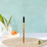 Maxbell Penny Whistle Flute Portable Easily Clean 6 Hole Kids Beginners Music Lovers D Key gold