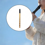 Maxbell Penny Whistle Flute Portable Easily Clean 6 Hole Kids Beginners Music Lovers D Key gold