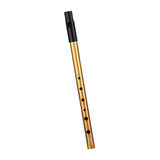 Maxbell Penny Whistle Flute Portable Easily Clean 6 Hole Kids Beginners Music Lovers D Key gold