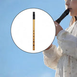Maxbell Penny Whistle Flute Portable Easily Clean 6 Hole Kids Beginners Music Lovers C Key gold