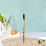 Maxbell Penny Whistle Flute Portable Easily Clean 6 Hole Kids Beginners Music Lovers C Key gold