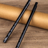 Maxbell Penny Whistle Flute Portable Easily Clean 6 Hole Kids Beginners Music Lovers C Key black