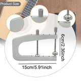 Maxbell Acoustic Guitar Bridge Clamp Portable for Classical Folk Guitars Repair Tool