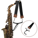Maxbell Saxophone Neck Strap Sturdy Black Universal Practical with Adjustable Length
