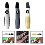 Maxbell Mini Kazoo with 10x Flute Diaphragms Easy to Play for Travel Adjustable Tone White