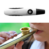 Maxbell Mini Kazoo with 10x Flute Diaphragms Easy to Play for Travel Adjustable Tone White