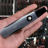 Maxbell Mini Kazoo with 10x Flute Diaphragms Easy to Play for Travel Adjustable Tone Grey