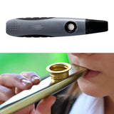 Maxbell Mini Kazoo with 10x Flute Diaphragms Easy to Play for Travel Adjustable Tone Grey