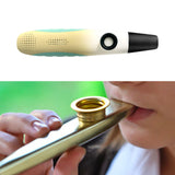 Maxbell Mini Kazoo with 10x Flute Diaphragms Easy to Play for Travel Adjustable Tone Yellow White