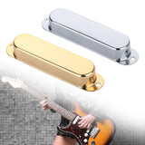 Maxbell 3Pcs Guitar Pickup Cover Parts Single Coil Pickup Covers for Electric Guitar silver