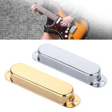 Maxbell 3Pcs Guitar Pickup Cover Parts Single Coil Pickup Covers for Electric Guitar silver