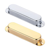 Maxbell 3Pcs Guitar Pickup Cover Parts Single Coil Pickup Covers for Electric Guitar silver