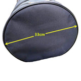 Maxbell Drum Hardware Bag for Transport Portable Black Heavy Duty Drum Accessory Bag
