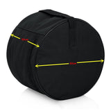 Maxbell Bass Drum Bag Percussion Instrument Waterproof Thickened Soft Padded Gig Bag 62cmx55cm