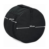 Maxbell Bass Drum Bag Percussion Instrument Waterproof Thickened Soft Padded Gig Bag 65cmx60cm