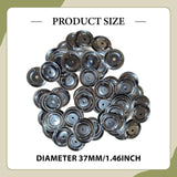 Maxbell 100Pcs Cymbals 1.46" Mountable Black for Adults and Kids Musical Performance