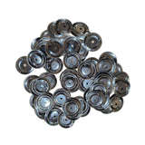 Maxbell 100Pcs Cymbals 1.46" Mountable Black for Adults and Kids Musical Performance