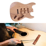 Maxbell Guitar Body Unfinished DIY Electric Guitars for Beginners Luthiers Accessory