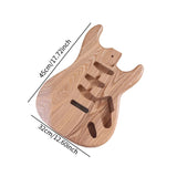 Maxbell Guitar Body Unfinished DIY Electric Guitars for Beginners Luthiers Accessory