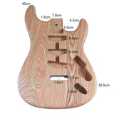 Maxbell Guitar Body Unfinished DIY Electric Guitars for Beginners Luthiers Accessory