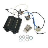 Maxbell Pre-wired Pickup Harness Passive Pickup for Electric String 4-string