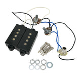 Maxbell Pre-wired Pickup Harness Passive Pickup for Electric String 4-string