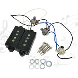 Maxbell Pre-wired Pickup Harness Passive Pickup for Electric String 4-string