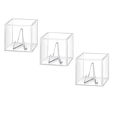 Maxbell 3Pcs Guitar Pick Display Box with Stand Guitar Pick Box for Musician Players