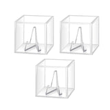 Maxbell 3Pcs Guitar Pick Display Box with Stand Guitar Pick Box for Musician Players