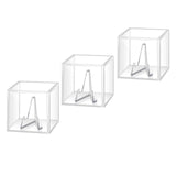 Maxbell 3Pcs Guitar Pick Display Box with Stand Guitar Pick Box for Musician Players