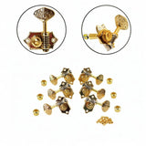 Maxbell 6 Pieces Guitar Pegs 1:20 Volumn Timbre Knobs for Outdoor Indoor Replacement