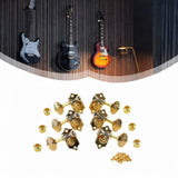 Maxbell 6 Pieces Guitar Pegs 1:20 Volumn Timbre Knobs for Outdoor Indoor Replacement