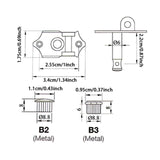 Maxbell 6 Pieces Guitar Pegs 1:20 Volumn Timbre Knobs for Outdoor Indoor Replacement