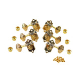 Maxbell 6 Pieces Guitar Pegs 1:20 Volumn Timbre Knobs for Outdoor Indoor Replacement