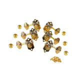 Maxbell 6 Pieces Guitar Pegs 1:20 Volumn Timbre Knobs for Outdoor Indoor Replacement