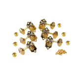 Maxbell 6 Pieces Guitar Pegs 1:20 Volumn Timbre Knobs for Outdoor Indoor Replacement