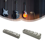 Maxbell Bass Guitar Nut Titanium Alloy Easy to Install Slotted Accessory Guitar Part 42x5.8x7.8mm