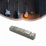 Maxbell Bass Guitar Nut Titanium Alloy Easy to Install Slotted Accessory Guitar Part 42x5.8x7.8mm