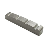 Maxbell Bass Guitar Nut Titanium Alloy Easy to Install Slotted Accessory Guitar Part 42x5.8x7.8mm