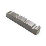Maxbell Bass Guitar Nut Titanium Alloy Easy to Install Slotted Accessory Guitar Part 42x5.8x7.8mm