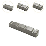 Maxbell Bass Guitar Nut Titanium Alloy Easy to Install Slotted Accessory Guitar Part 42x5.8x7.8mm