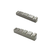 Maxbell Bass Guitar Nut Titanium Alloy Easy to Install Slotted Accessory Guitar Part 42x5.8x7.8mm