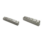 Maxbell Bass Guitar Nut Titanium Alloy Easy to Install Slotted Accessory Guitar Part 42x5.8x7.8mm