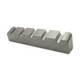 Maxbell Bass Guitar Nut Titanium Alloy Easy to Install Slotted Accessory Guitar Part 43x5.8x10mm